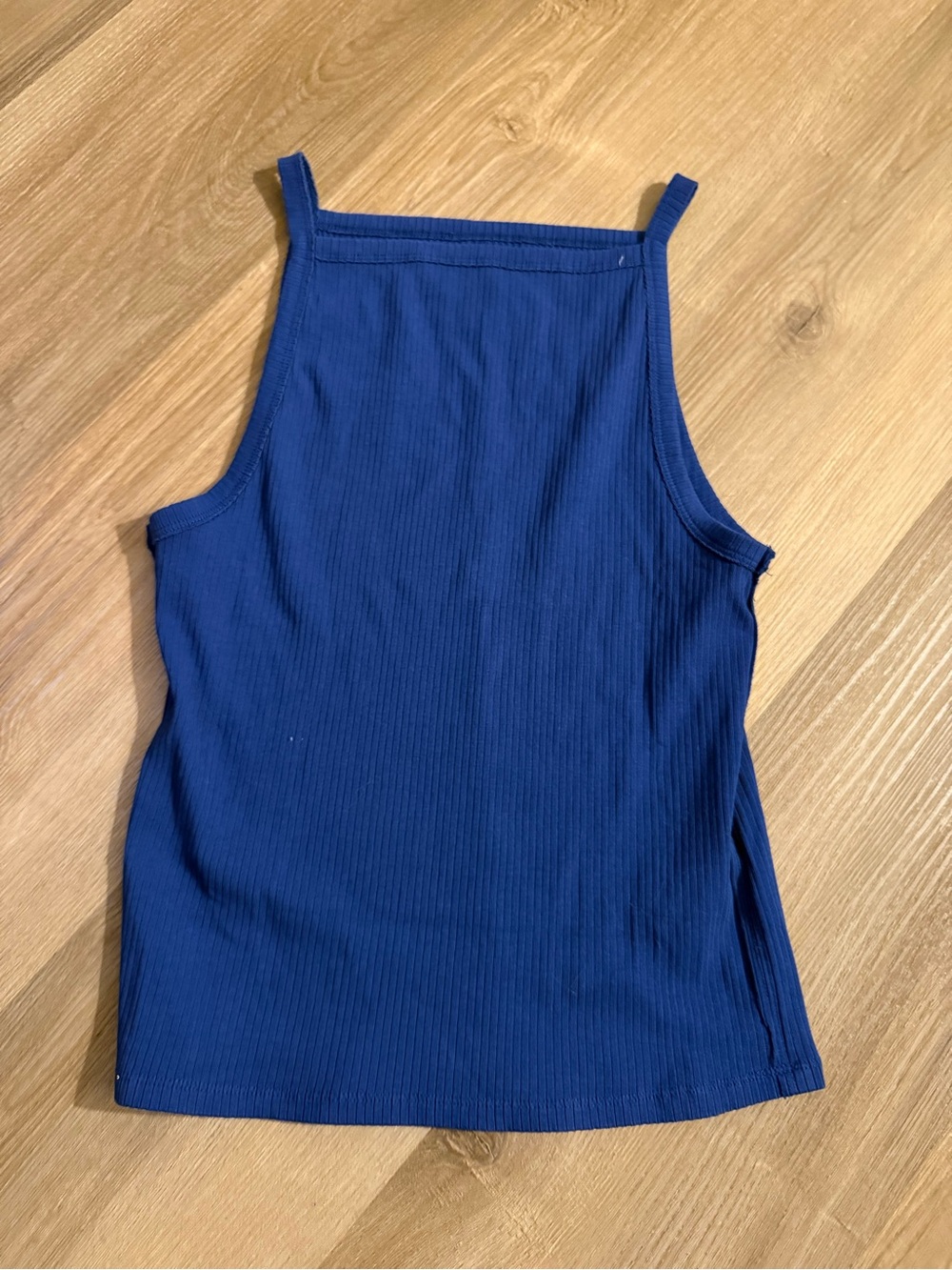 We The Free Royal Blue Ribbed Square Neck Tank